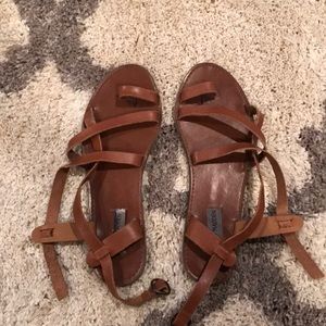 Steve madden brown sandals.
